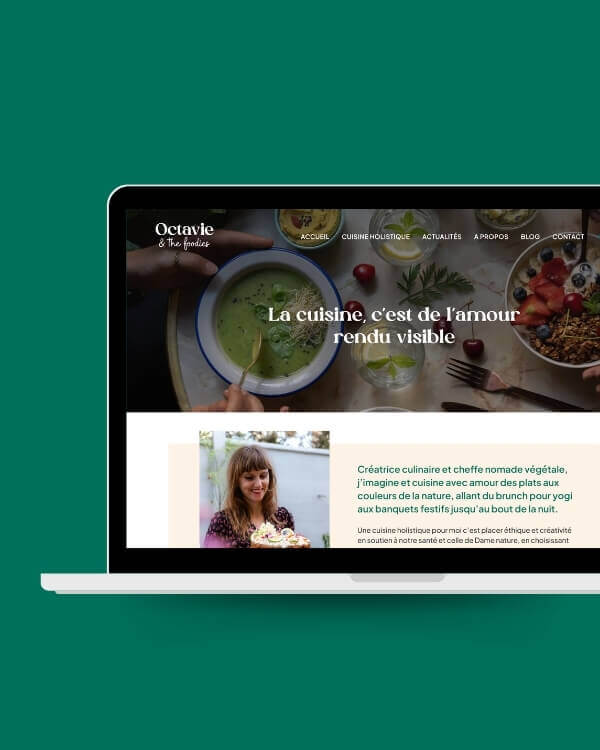 Site internet Octavie and the Foodies